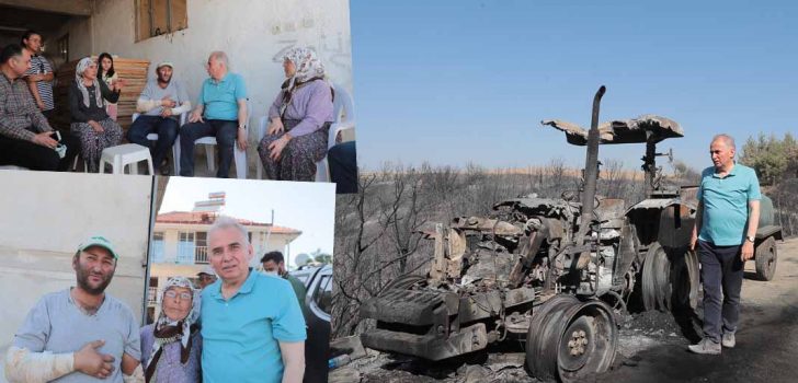 BAŞKAN ZOLAN’DAN TRAKTÖRÜ YANAN ÇİFTÇİYE SEVİNDİREN MÜJDE