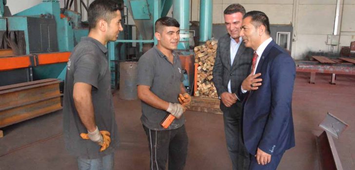 DTO BAŞKANI ERDOĞAN, KAPI KAPI DOLAŞIYOR