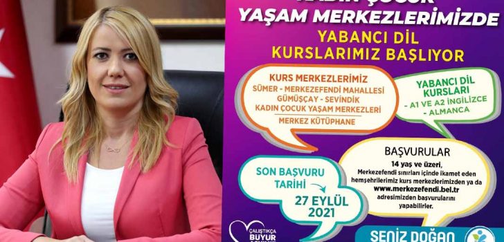 MERKEZEFENDİ BELEDİYESİ’NDEN YABANCI DİL KURSLARI