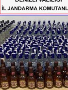 DENİZLİ’DE KAÇAK İÇKİ ELE GEÇİRİLDİ