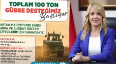 MERKEZEFENDİ’DEN ÜRETİCİLERE 100 TON GÜBRE DESTEĞİ