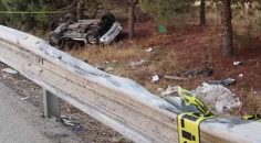 ŞARAMPOLE DEVRİLEN OTOMOBİL SÜRÜCÜSÜ ÖLDÜ