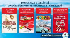 PAMUKKALE’DE 29 EKİM CUMHURİYET BAYRAMI FARKLI YAŞANACAK