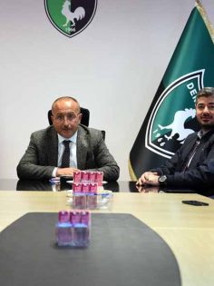 DENİZLİSPOR, VALİ ATİK İLE BİR ARAYA GELDİ
