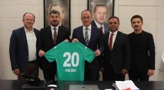 DENİZLİSPOR’DAN BAŞKAN ÖRKİ’YE NEZAKET ZİYARETİ