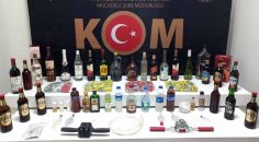 SAHTE ALKOL ELE GEÇİRİLDİ