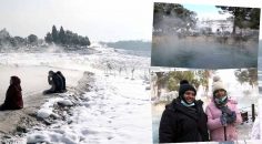 PAMUKKALE GÜZELLİĞİNE GÜZELLİK KATTI