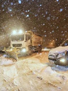 PAMUKKALE BELEDİYESİ KAR MESAİSİNDE