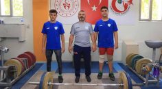 PAMUKKALE BELEDİYESPOR HALTERCİLERİ DERECE PEŞİNDE