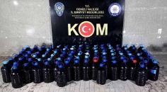 500 LİTRE KAÇAK SAHTE ALKOLLÜ İÇKİ YAKALANDI