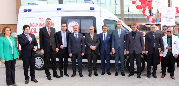 HAYIRSEVER ŞİRKETTEN SAĞLIK MÜDÜRLÜĞÜNE AMBULANS