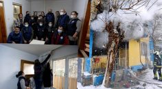 KIŞ GÜNÜ EVSİZ KALAN AİLEYE BÜYÜKŞEHİR SAHİP ÇIKTI