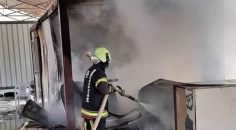 KONTEYNERDE YAŞAYAN ADAM YANGINDA ÖLDÜ