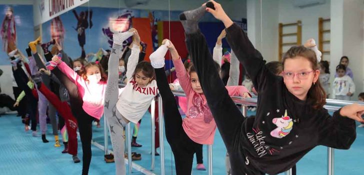 MERKEZEFENDİ’DE CİMNASTİK KURSLARINA MİNİKLERDEN YOĞUN İLGİ