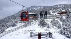 TELEFERİK VE BAĞBAŞI YAYLASI BEYAZA BÜRÜNDÜ