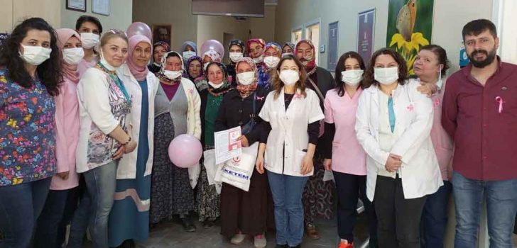 KADINLARA HEM TARAMA YAPILDI HEM HAVLU DAĞITILDI