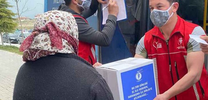 MERKEZEFENDİ BELEDİYESİ’NİN GIDA KOLİSİ DESTEĞİ DEVAM EDİYOR