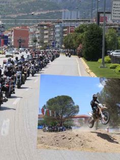 PAMUKKALE’DE MOTOSİKLET ŞÖLENİ YAŞANDI