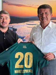 DENİZLİSPOR BAŞKANI UZ, NİHAT ZEYBEKCİ’Yİ ZİYARET ETTİ