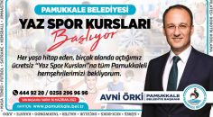 PAMUKKALE’DE YAZ SPOR KURSLARI 2.ETAP BAŞVURULARI BAŞLADI
