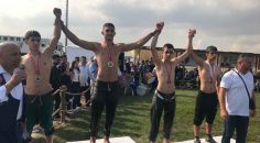 PAMUKKALE BELEDİYESPORLU GÜREŞÇİ BİRİNCİ OLDU