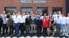 BAŞKAN ÖRKİ, YILMAZ VE YÖNETİMİNİ AĞIRLADI