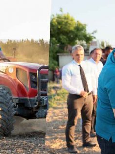 BAŞKAN ZOLAN TRAKTÖRÜ KULLANDI, İLK TOHUMU ATTI