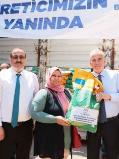 BÜYÜKŞEHİR’DEN ÇİFTÇİLERE BAYRAM HEDİYESİ