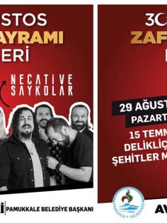 PAMUKKALE BELEDİYESİ’NDEN ZAFER BAYRAMI KONSERİ