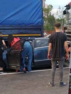 MUHASEBECİLER ODASI BAŞKANI KAZA YAPTI