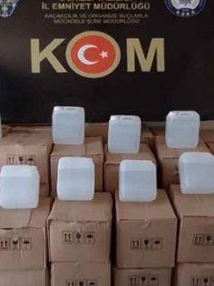 1460 LİTRE KAÇAK ALKOL ELE GEÇİRİLDİ