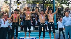 KURTDERELİ, ER MEYDANI’NDAN ALTIN MADALYAYLA DÖNDÜ