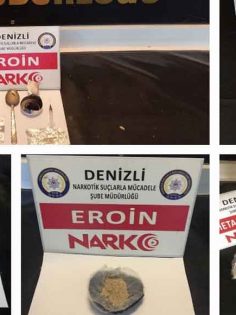 DENİZLİ’DE 14 ZEHİR TACİRİ TUTUKLANDI