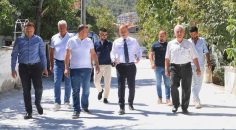 PAMUKKALE BELEDİYESİ BAĞBAŞI’NDA YOLLARI GÜZELLEŞTİRİYOR