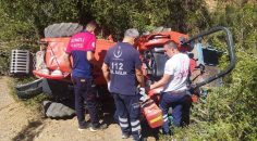 TRAKTÖRÜN ALTINDA KALAN YAŞLI ADAM ÖLDÜ