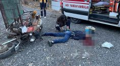 MOTOSİKLET SÜRÜCÜSÜ KAZADA ÖLDÜ