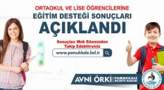 PAMUKKALE BELEDİYESİ’NİN EĞİTİM YARDIMI SONUÇLARI AÇIKLANDI