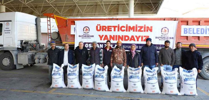 BÜYÜKŞEHİR’DEN ÜRETİCİYE NAKLİYE DESTEĞİ