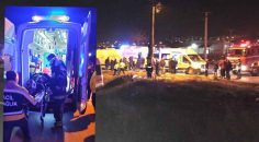 TIR İLE MİNİBÜS ÇARPIŞTI: 1 ÖLÜ, 12 YARALI