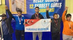 PAMUKKALE BELEDİYESPORDAN GÜREŞTE 2 GÜNDE 11 MADALYA