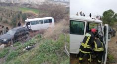 HONAZ’DA TRAFİK KAZASI: 7 YARALI