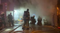 FABRİKANIN DEPOSUNDA YANGIN ÇIKTI