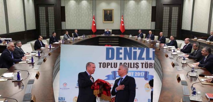 CUMHURBAŞKANI ERDOĞAN DENİZLİ’YE 9 BAKANLA GELİYOR