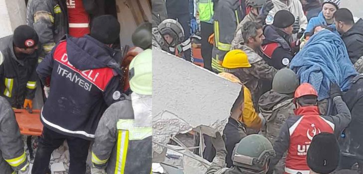 KÜÇÜK KIZI DEPREMDEN 56 SAAT SONRA KURTARDILAR