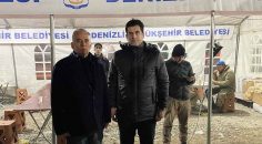 BAŞKAN GÜNGÖR DEPREM BÖLGESİNDE