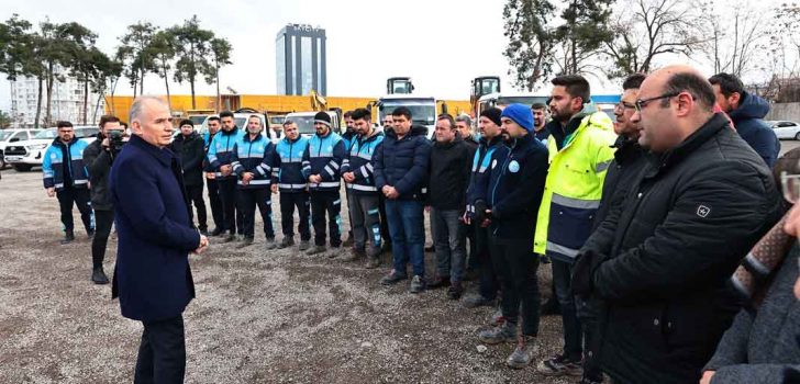 BÜYÜKŞEHİR TÜM İMKANLARIYLA DEPREM BÖLGESİNDE