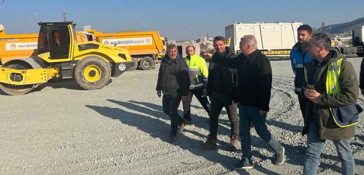 BÜYÜKŞEHİR, ÇADIR KENTLERİN ALTYAPISINI HAZIRLANIYOR