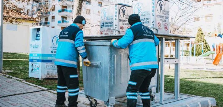 YER ALTI ÇÖP KONTEYNERİ 80 FARKLI NOKTAYA YERLEŞTİRİLDİ