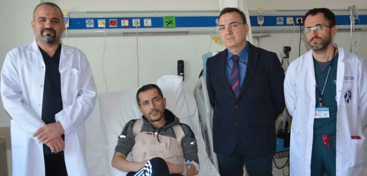 PAÜ HASTANESİ İLK DEPREMZEDEYİ TEDAVİYE BAŞLADI