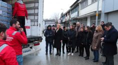 MERKEZEFENDİ’NİN İLK KONVOYU AFETZEDELER İÇİN YOLA ÇIKTI